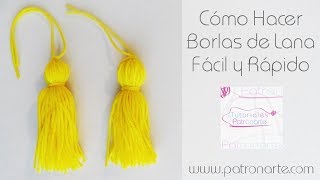 Learn How to make Wool Tassels Easy and Quick