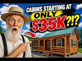 ONLY $35K ?!?! BEAUTIFUL AMISH BUILT MODULAR CABINS, AMISH MADE, THESE PREFAB HOMES SHIP NATIONWIDE
