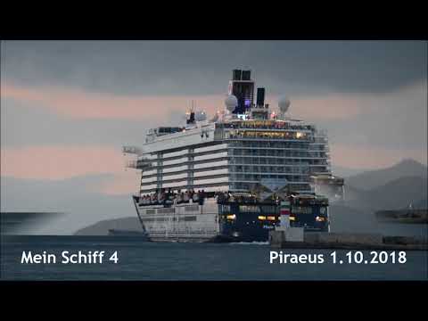Mein Schiff 4 Departure From Piraeus Port Youtube