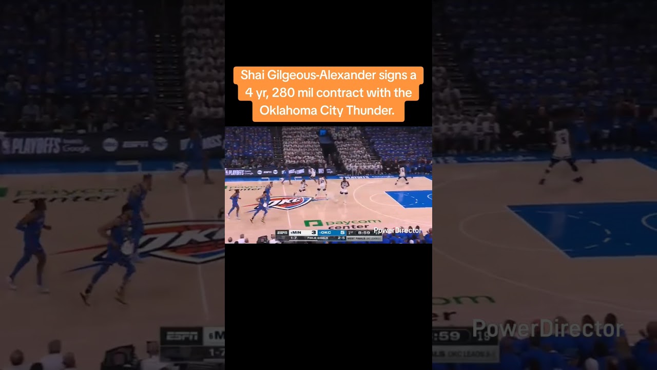 Shai Gilgeous-Alexander Signs A Supermax Contract With The Oklahoma City Thunder