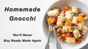 🥔 Zelfgemaakte gnocchi met verse tomaten | Simpel en heerlijk Italiaans recept 🍅