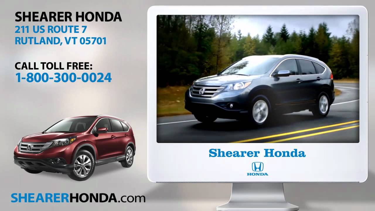 2012 Honda CRV S. Burlington, VT Shearer Honda YouTube