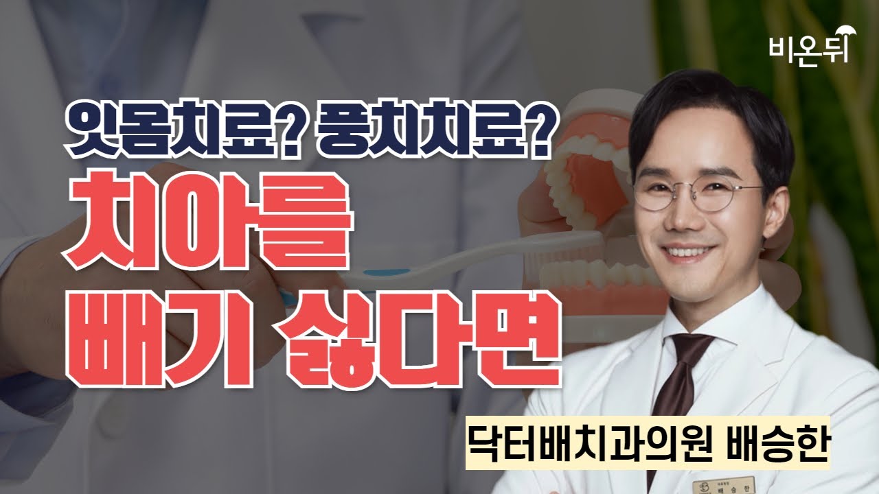 잇몸치료? 풍치치료? 치아를 빼기 싫다면 / 닥터배치과의원 배승한