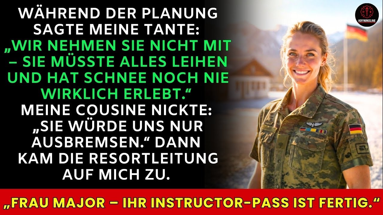 Meine Tante spottet: „Anfängerhang!“ – dann: „Major, Ihr Instructor-Pass ist bereit.“