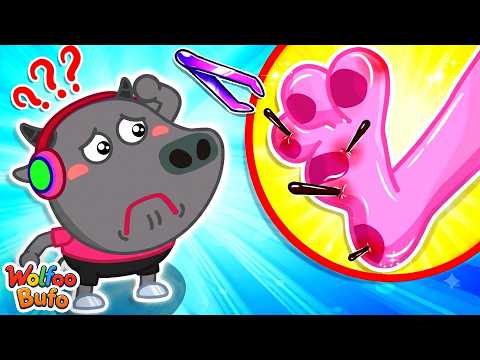 Oh No! Mommy Stepped on a Thorn!😱What Should We Do? | First Aid Tips for Kids | Wolfoo and Bufo