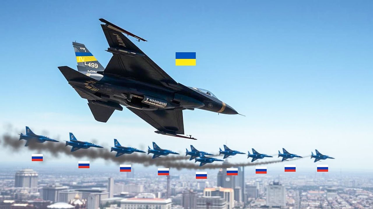 Live! For the first time "Black Wasp Fighter Jet" destroys 120 Russian fighter jets