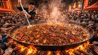 🔴 LIVE NOW: Feeding 500+ People with a Mega Wok in the Alley | Chinese Street Food