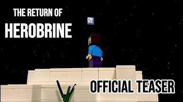 LEGO Minecraft: The Return of Herobrine OFFICIAL TEASER: stop motion animation