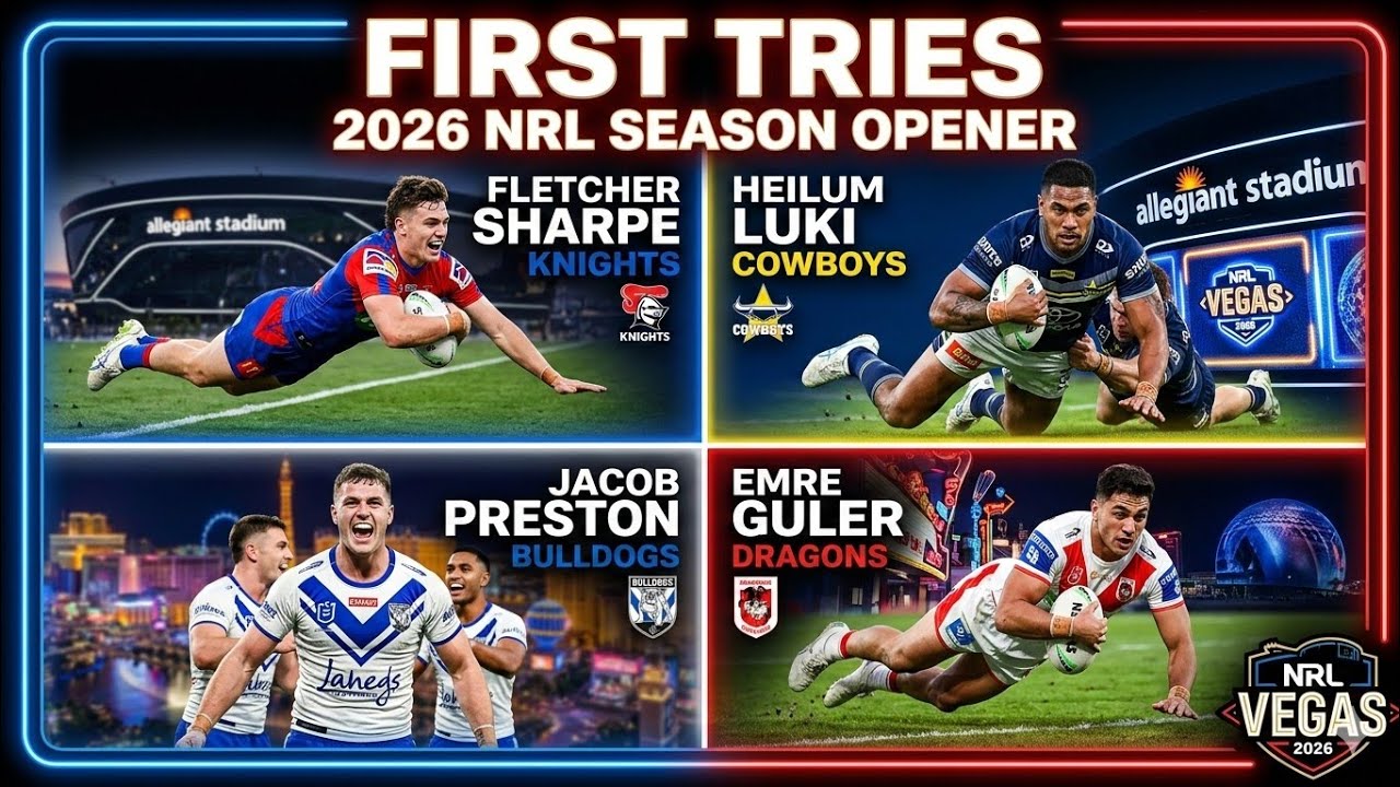  FIRST TRIES😱 | 2026 NRL Season Opener | Knights, Cowboys, Bulldogs, Dragons. 