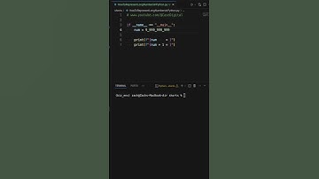 How To Represent Long Numbers In Python #python #code #programming
