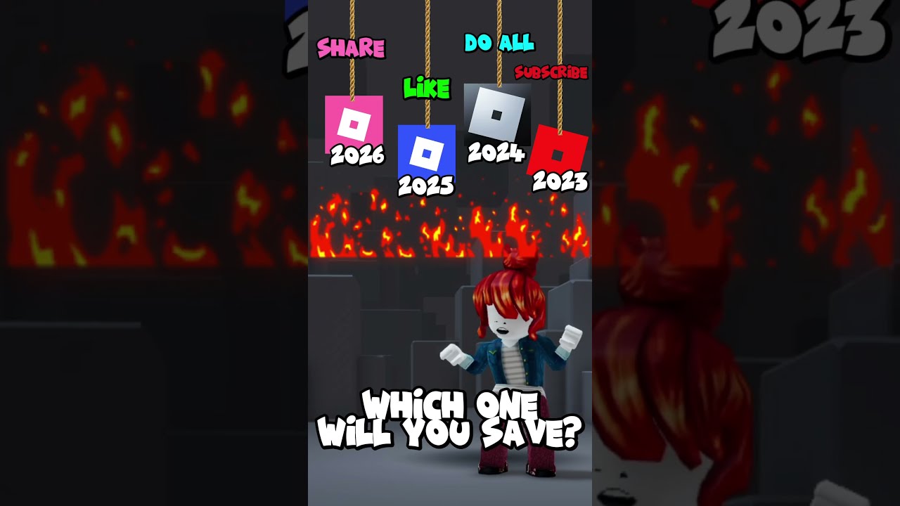 Which One Will You Save Old Vs New Future Roblox Logo Robloxshorts