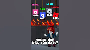 Which One Will You Save Old Vs New Vs Future Roblox Logo Robloxshorts 