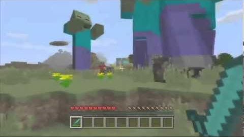 Minecraft Xbox 360 Edition Giant zombie mods!