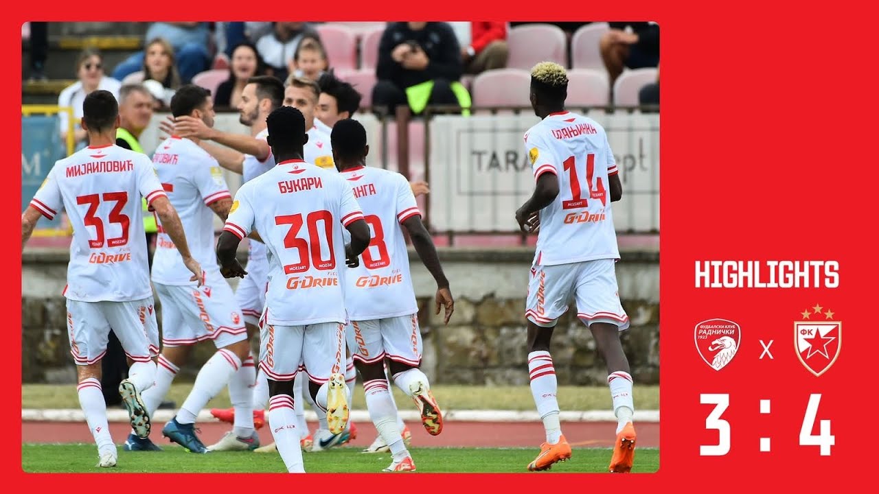 FK Radnicki 1923 Kragujevac 0-3 FK Crvena Zvezda Belgrad