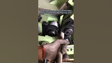 Manual water pipe thread rolling machine #machine #threadrolling #steel #thread #china #factory