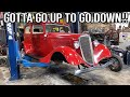 Lowering the 1934 Ford - Removing The Stock Front Suspension