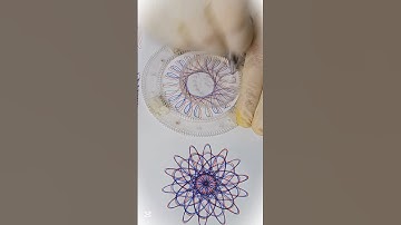Spirograph art || satisfying video #spirograph #satisfying #art