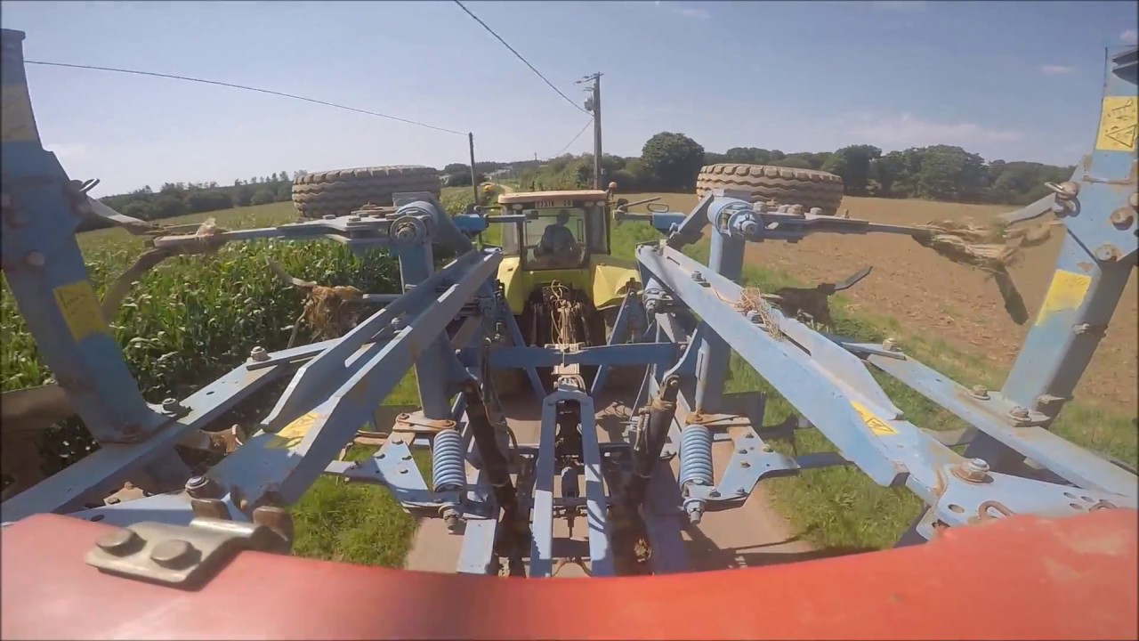 [GoPro]-DECHAUMAGE ET SEMIS DE COUVERT 2017-LEMKEN SMAGRAD 9-CLAAS ARION 620