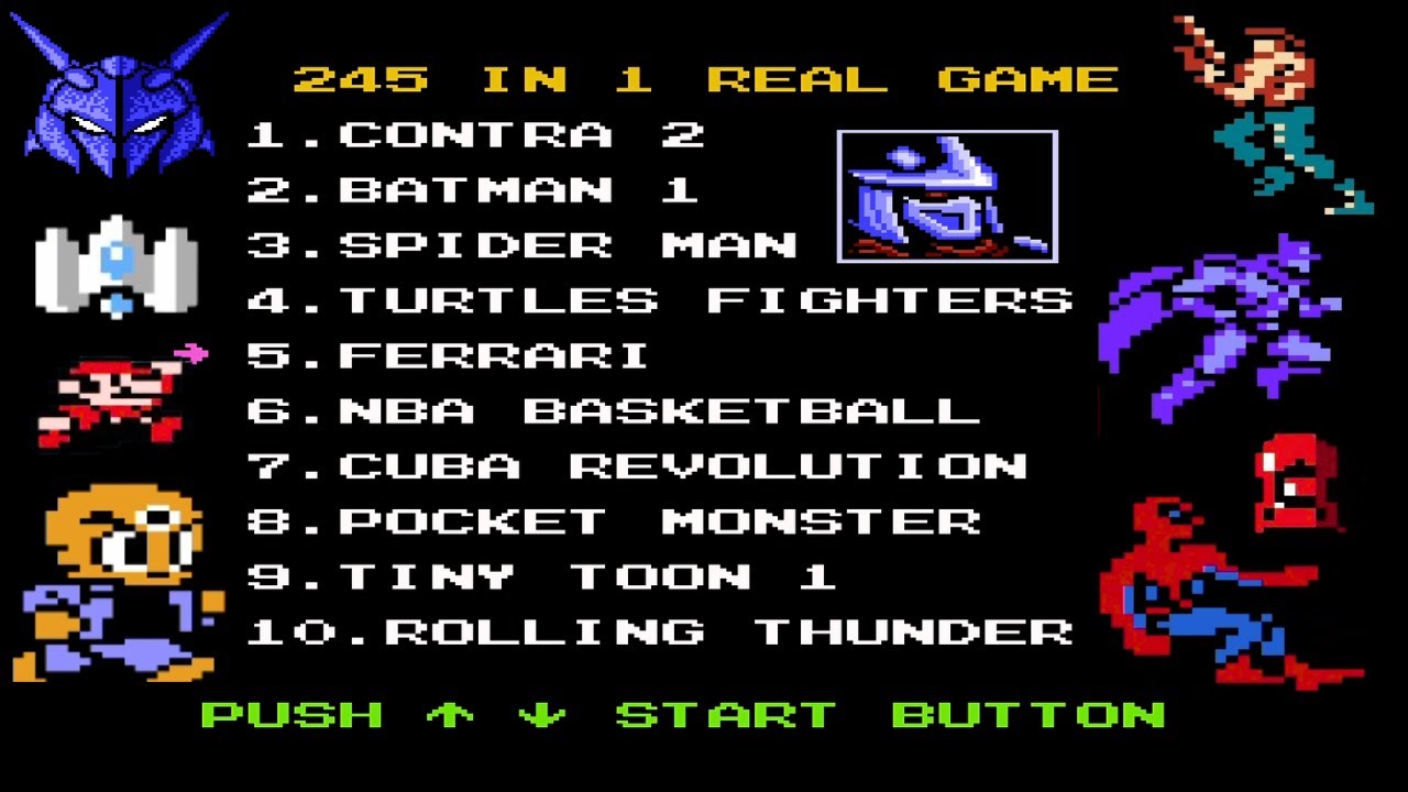 NES 245 in 1 Games Collection : Ultimate Retro Console Pack