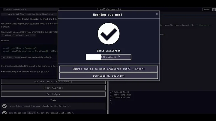 Use Bracket Notation to Find the Nth-to-Last Character in a String - Free Code Camp Help -Javascript