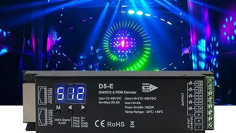 #Dmx512 #decoder for #RGBCCT LED lights. -It can be works with #dmxcontroller