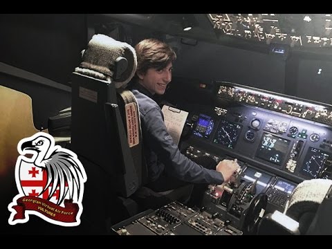 Sandro Bakuradze on B737 (EGLL-LFPG), სანდრო ბაკურაძის ფრენა ბოინგ 737-ზე