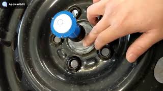 less than $10  SUPER EASY how to make a BUBBLE BALANCER and balance your tires DIY!