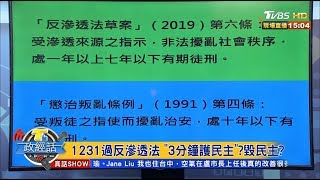 1231過反滲透法 3分鐘護民主？毀民主？【T台政經話】 20191227