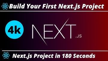 Build Your First Next.js Web App in 180 Seconds in 4k
