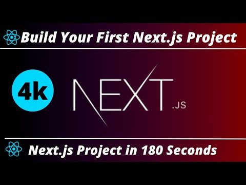 Build Your First Next.js Web App in 180 Seconds in 4k