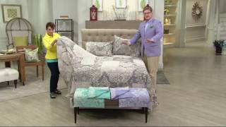Jacquard Patchwork 100% Cotton Bedspread on QVC screenshot 5