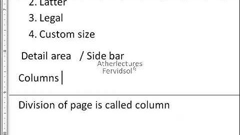 Lecture No 5 Page Layout Theory Word 2010 Trainings in Urdu