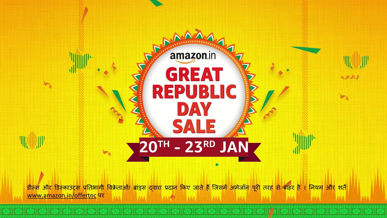 Amazon Great Republic Day Sale starts from 20th to 23rd Jan