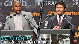 Floyd Mayweather Vs Manny Pacquiao Full Press Conference Face Off Video - Los Angeles