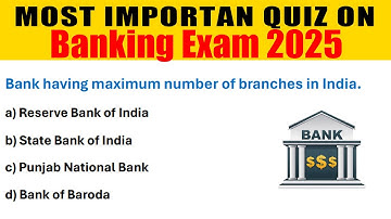 Banking and Financial Awareness MCQ 2025 | Banking MCQ #banks