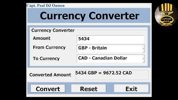 How to Create a Currency Converter in Excel using VBA - Part 2 of 2