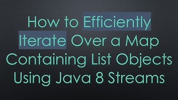 How to Efficiently Iterate Over a Map Containing List Objects Using Java 8 Streams