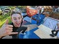 HOMEMADE SUPER TRAMPOLINE PARK!