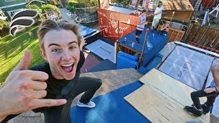 HOMEMADE SUPER TRAMPOLINE PARK!