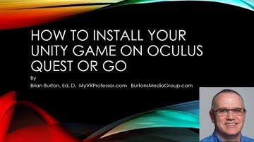 How to Install and Export a Unity Project to Oculus Quest or Oculus Go