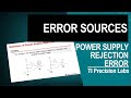 Current Sense Amplifiers: Power Supply Rejection Error