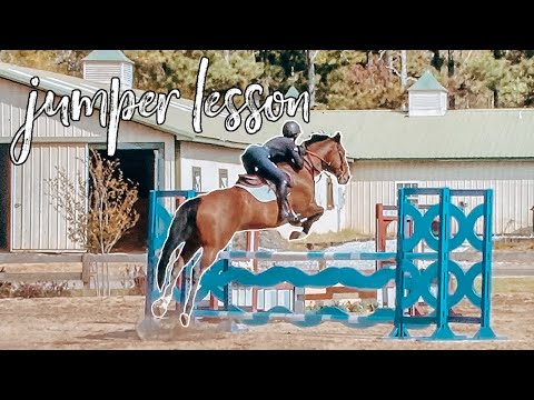lesson voice over + riding a jumper horse!!! | Eleese S