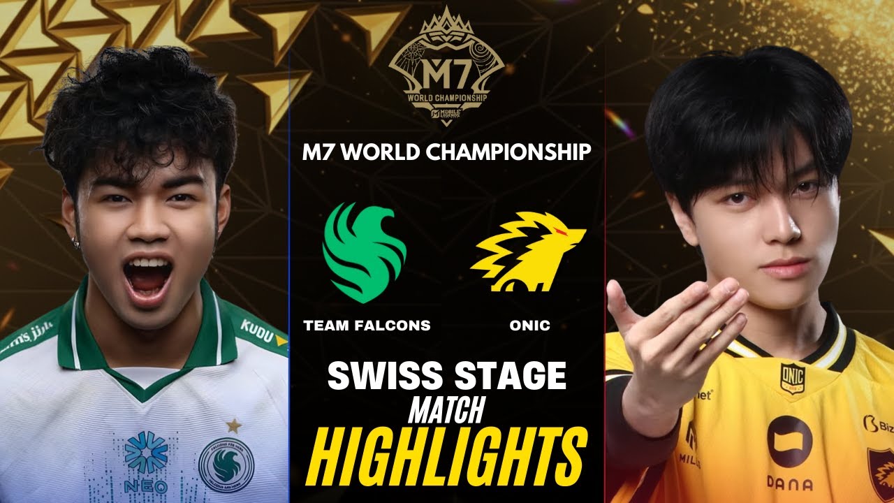 TEAM FALCONS vs ONIC ID HIGHLIGHTS M7 SWISS STAGE DAY 7 | FLCN vs ONIC