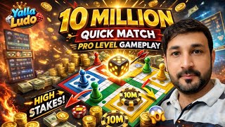 Top level yalla ludo 10 million quick matches with commentary must watch | pro level quick gameplay  screenshot 3