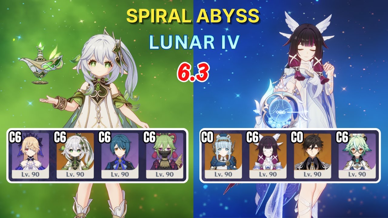 C6R1 Nahida & C6R1 Columbina | Spiral Abyss 6.3 | Genshin Impact
