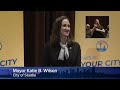 Mayor Katie B. Wilson delivers her 2027-2028 budget address