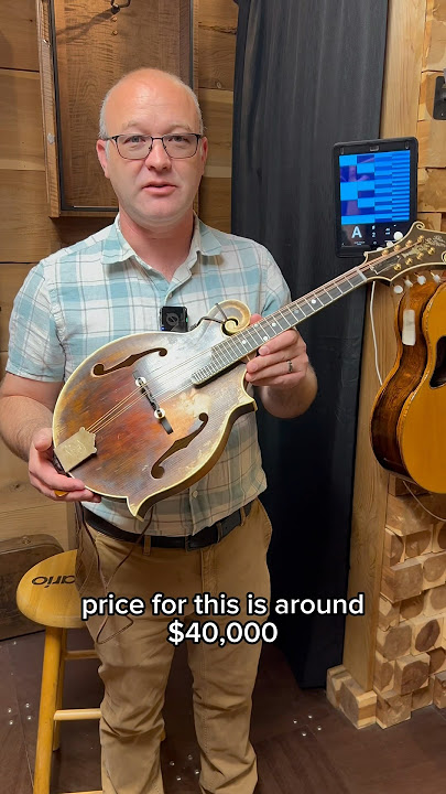 It costs how much?! The most expensive mandolin we have in the shoppe! #mandolin #mandolininstrument