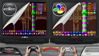 Aero the Acrobat 🎮 Sega Genesis vs Super Nintendo | Side-by-Side Comparison