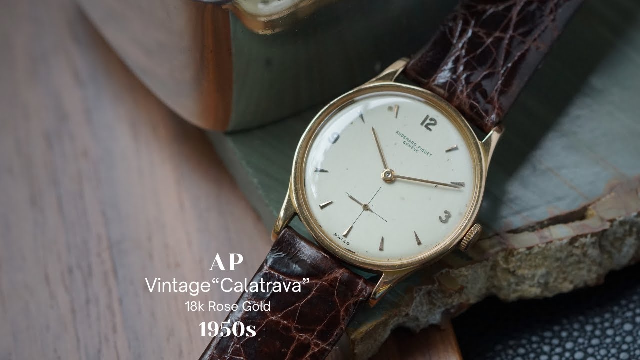 Audemars Piguet “Calatrava” 18k Pink Gold Manual 29 mm 1950s