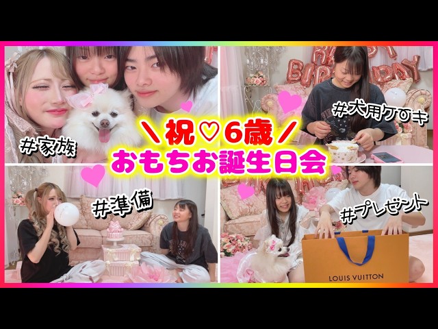おもち6歳のお誕生日会🩷🎂わちゃわちゃ準備〜お誕生日会までを大公開✨🎁